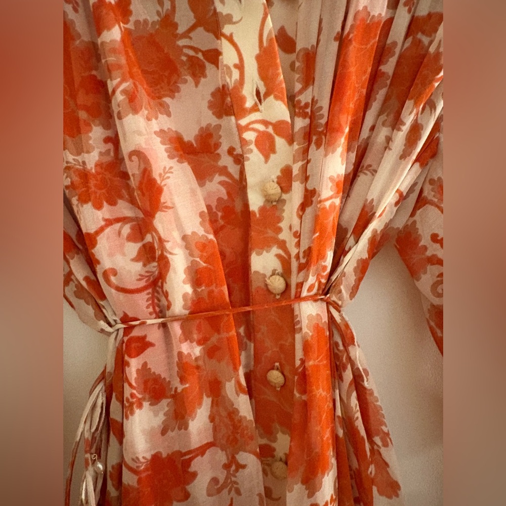 Zimmermann Chiffon Long-Sleeve Mini Dress - Picture 7 of 10